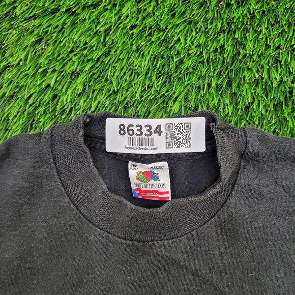 Vintage 1993 Marathon Shirt Womens Medium 19x23 Black Schwister - Picture 12 of 15